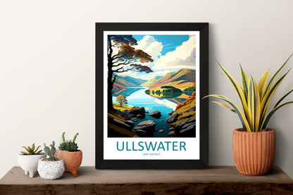 Ullswater England Travel Poster