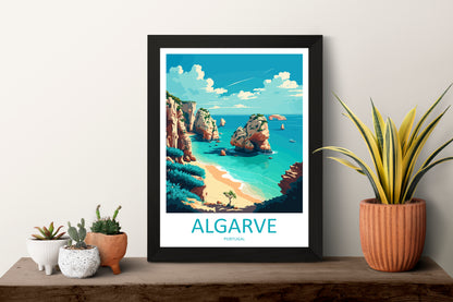 Algarve Portugal Travel Poster