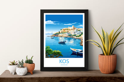 Kos Turkey Travel Poster