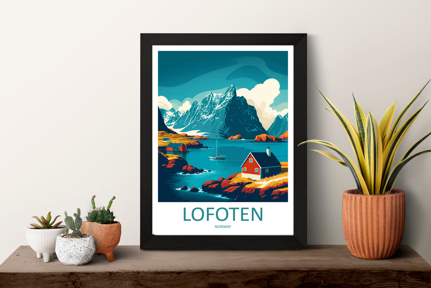 Lofoten Islands Norway Travel Poster