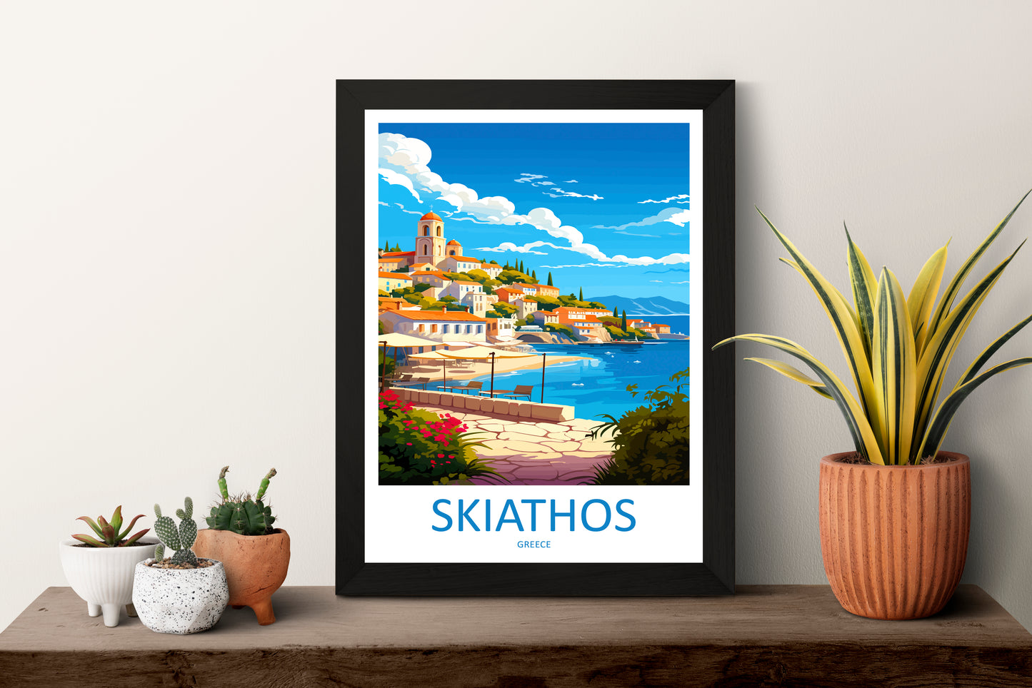 Skiathos Greece Travel Poster