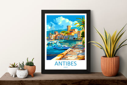 Antibes France Travel Poster