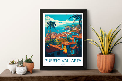 Puerto Vallarta Mexico Travel Poster