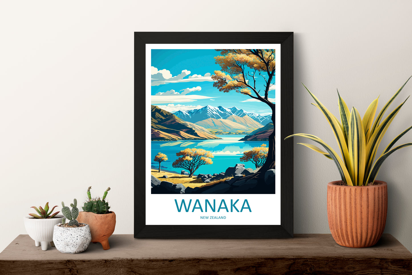 Wanaka New Zealand Travel Poster