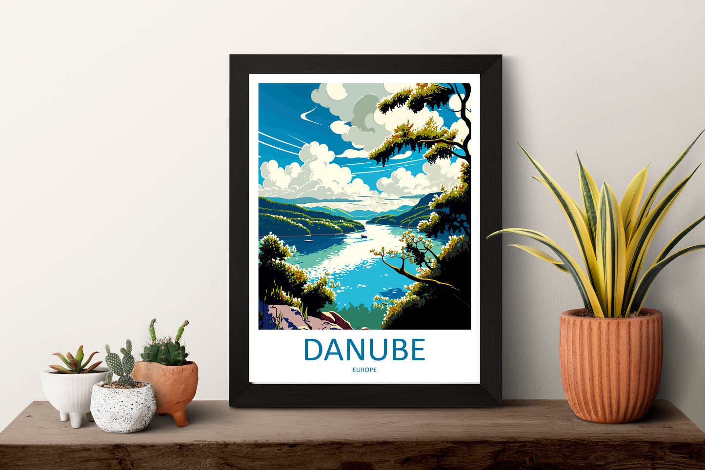 Danube River Travel Poster