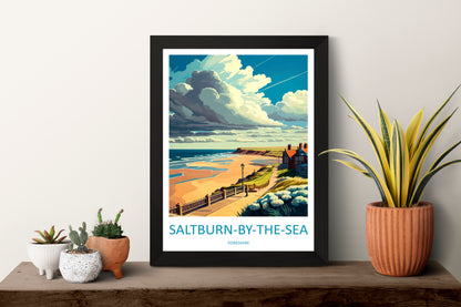 Saltburn-By-The-Sea England Travel Poster