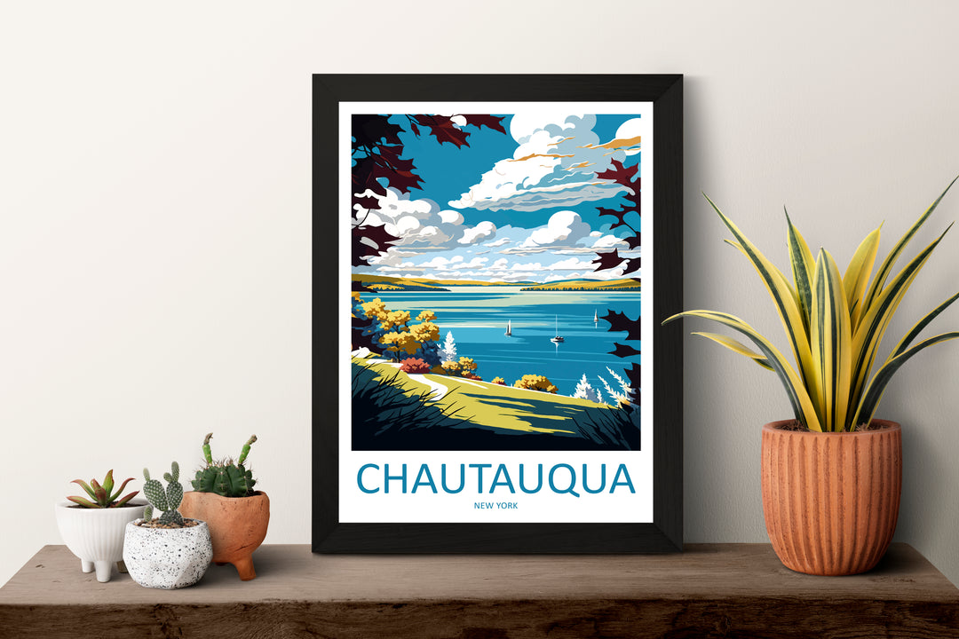 Chautauqua Lake New York Travel Poster