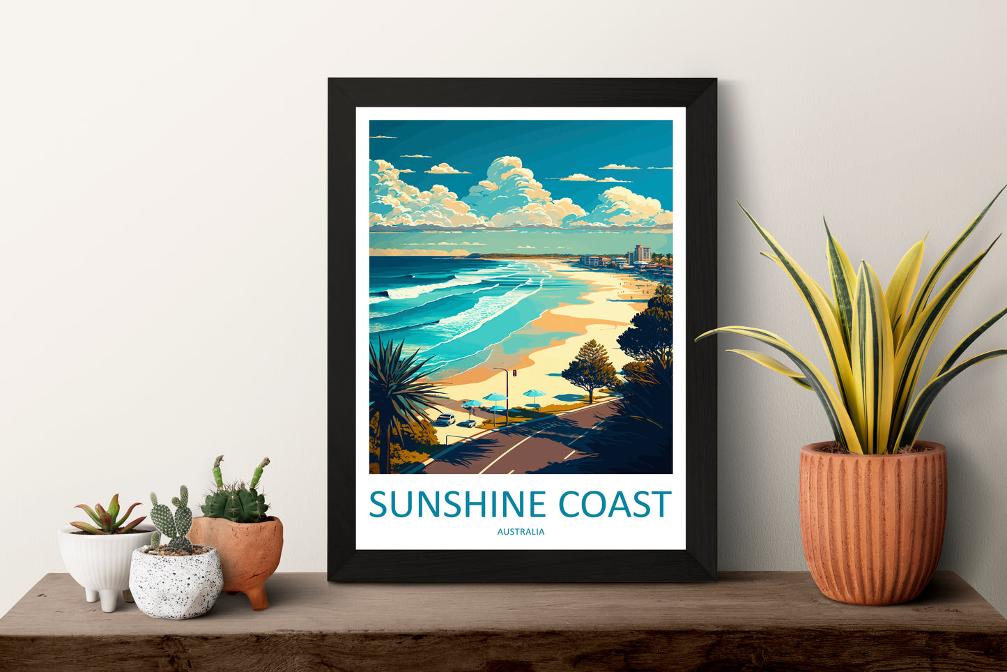 Sunshine Coast Australia Travel Poster