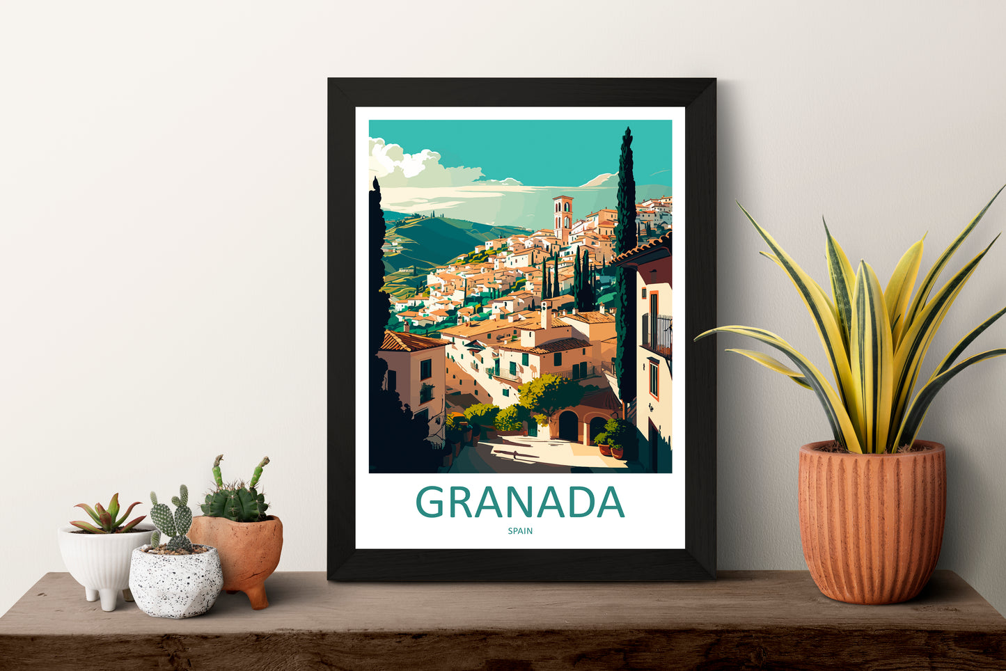 Granada Spain Travel Poster