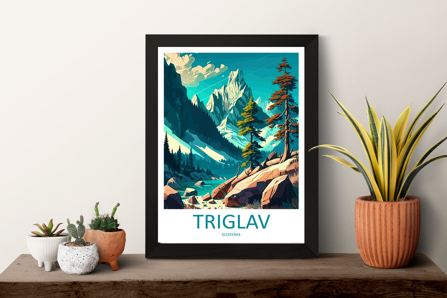 Triglav Slovenia Travel Poster