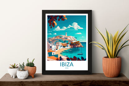 Ibiza Spain Travel Poster