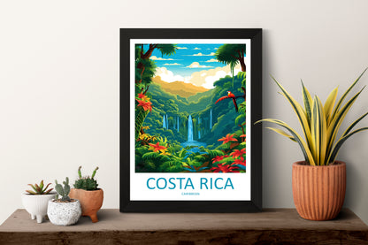 Costa Rica Pacific Ocean Travel Poster