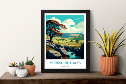 Yorkshire Dales England Travel Poster