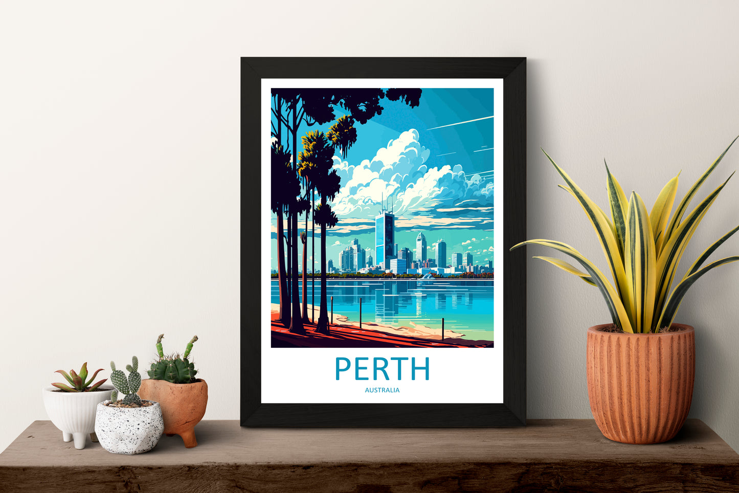 Perth Australia Travel Poster