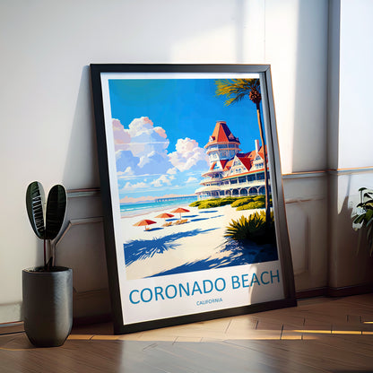 Coronado Beach USA Travel Poster