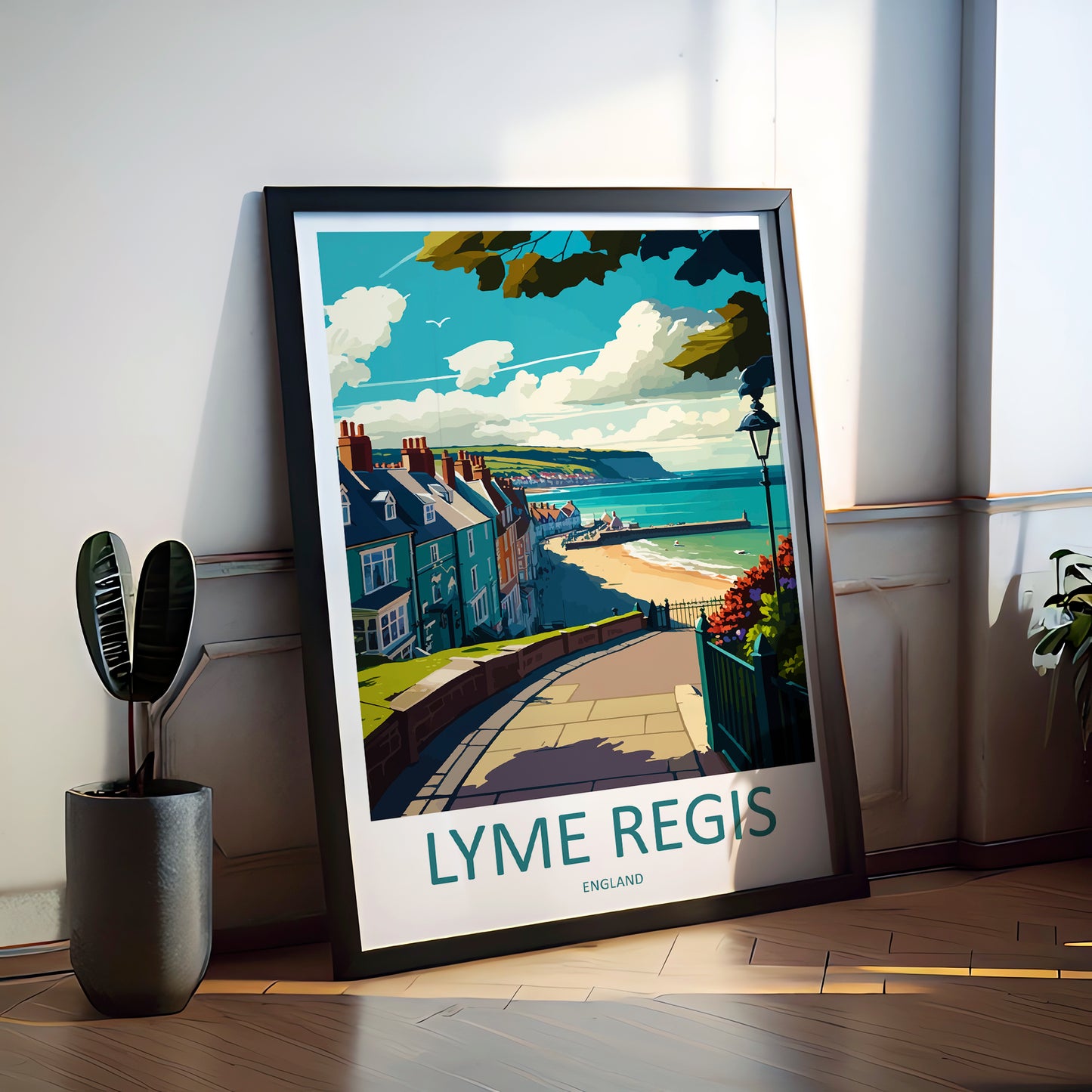 Lyme Regis England Travel Poster