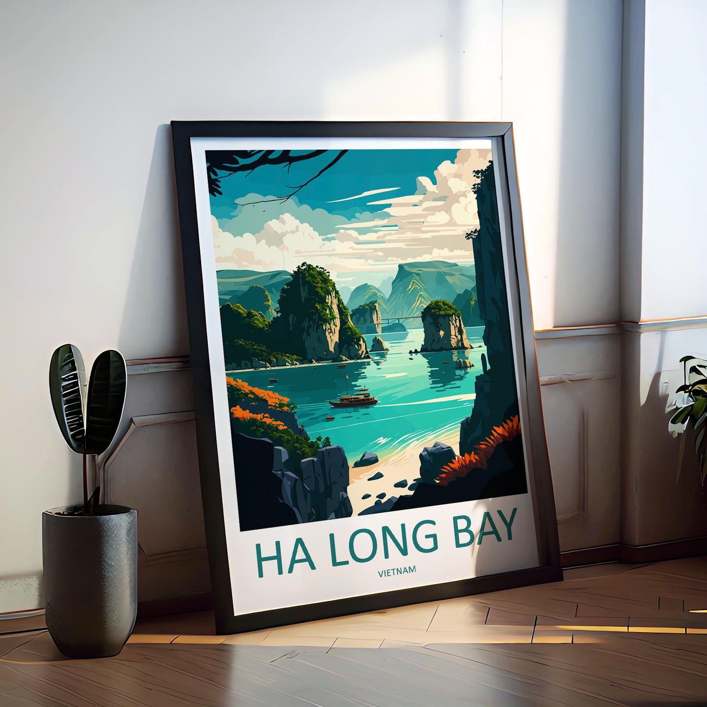 Ha Long Bay Vietnam Travel Poster