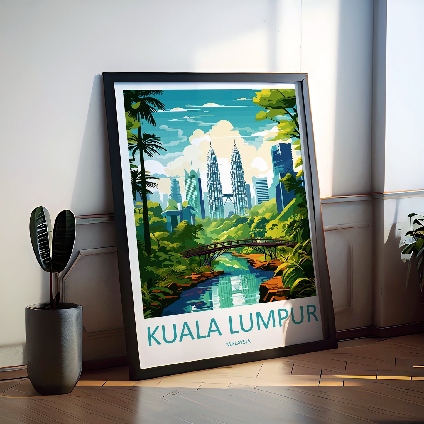 Kuala Lumpur Malaysia Travel Poster