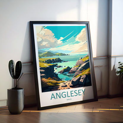 Anglesey Wales Travel Poster