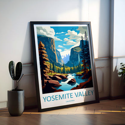 Yosemite Valley USA Travel Poster