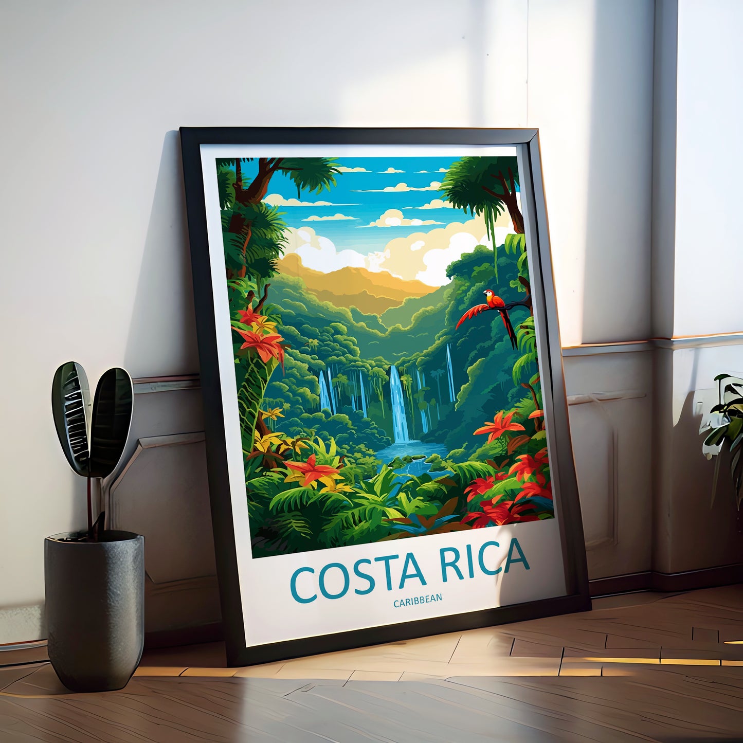 Costa Rica Pacific Ocean Travel Poster