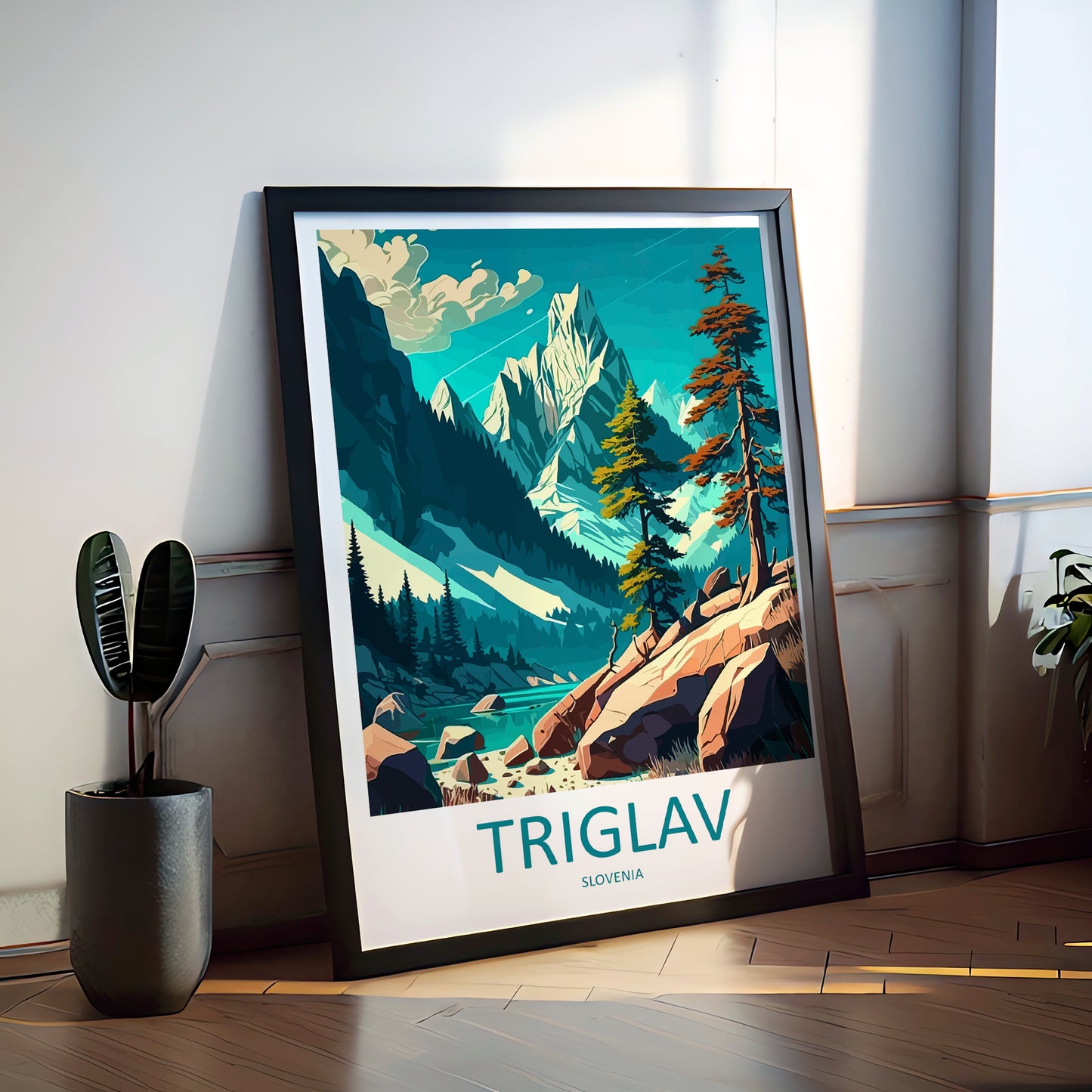 Triglav Slovenia Travel Poster