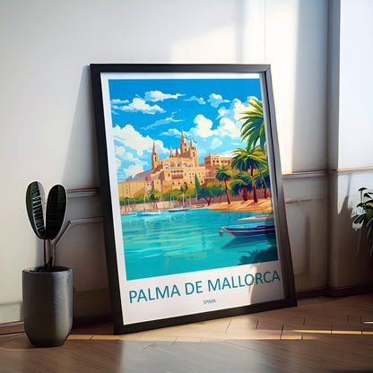 Palma De Mallorca Spain Travel Poster