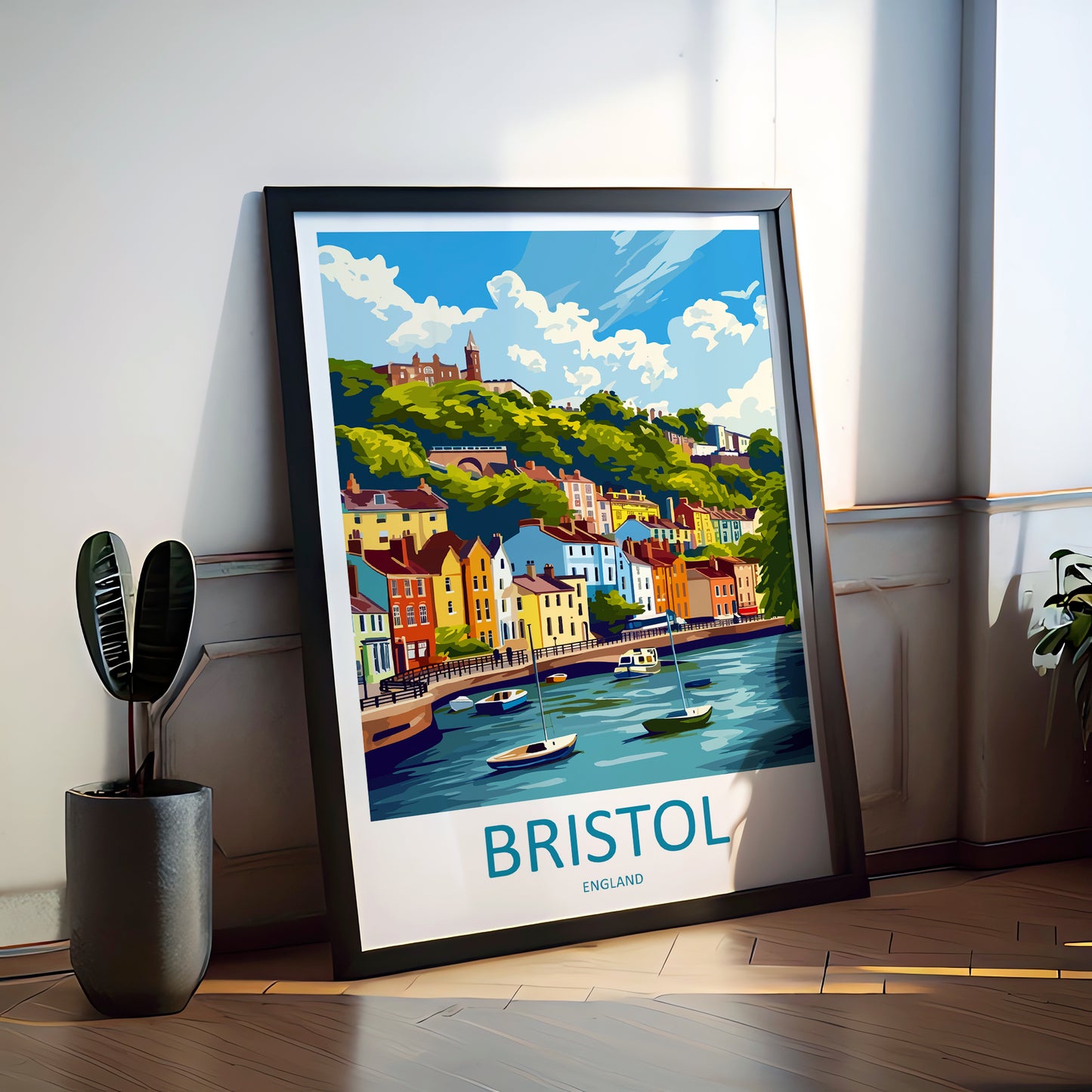 Bristol City England Travel Poster