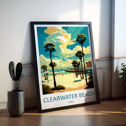 Clearwater Beach USA Travel Poster