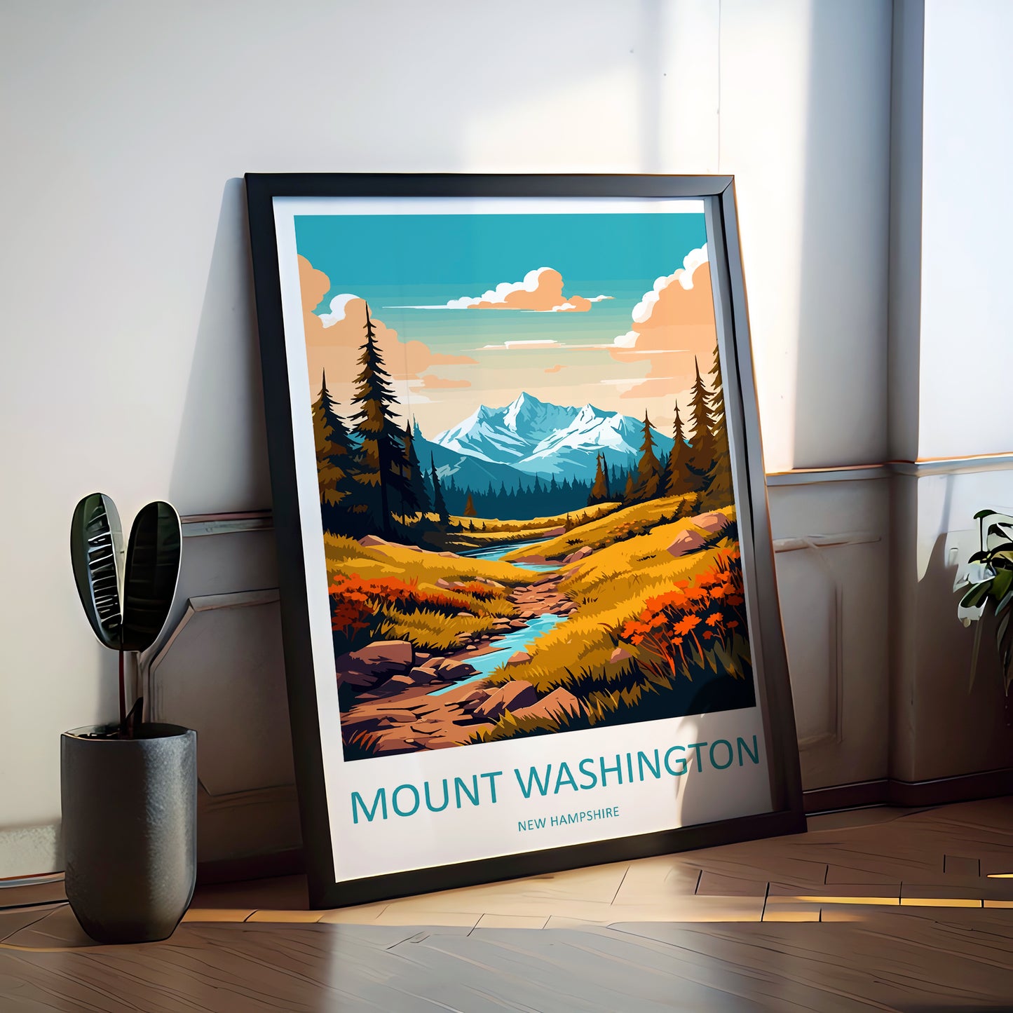Mount Washington USA Travel Poster