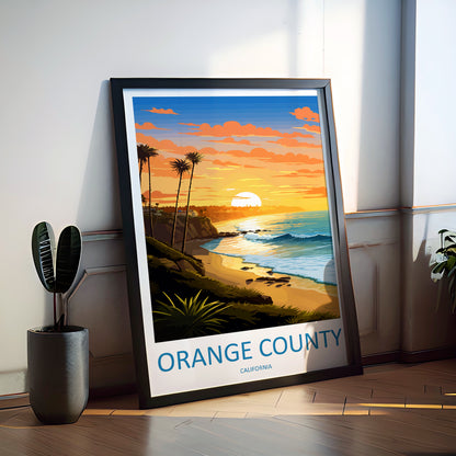 Orange County USA Travel Poster