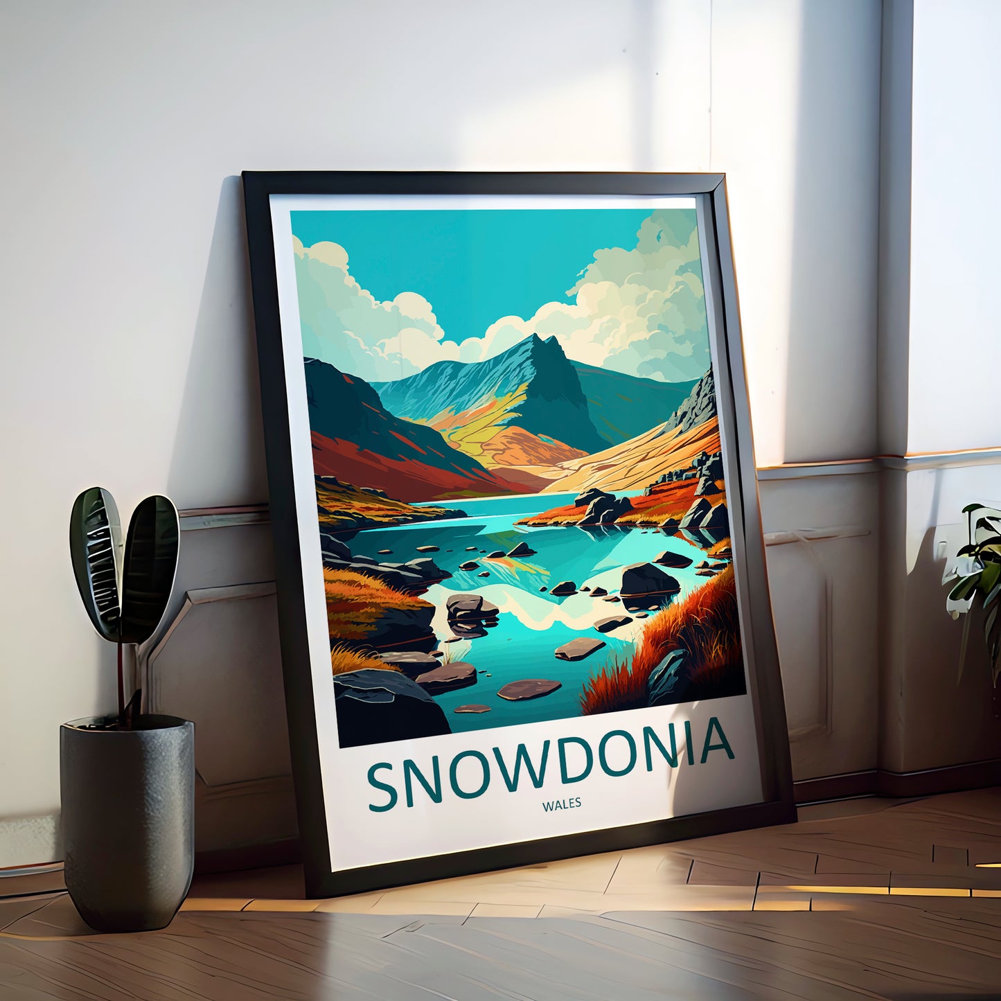 Snowdonia Wales Travel Poster