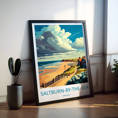 Saltburn-By-The-Sea England Travel Poster