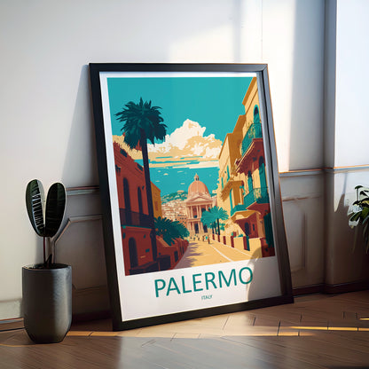 Palermo Italy Travel Poster