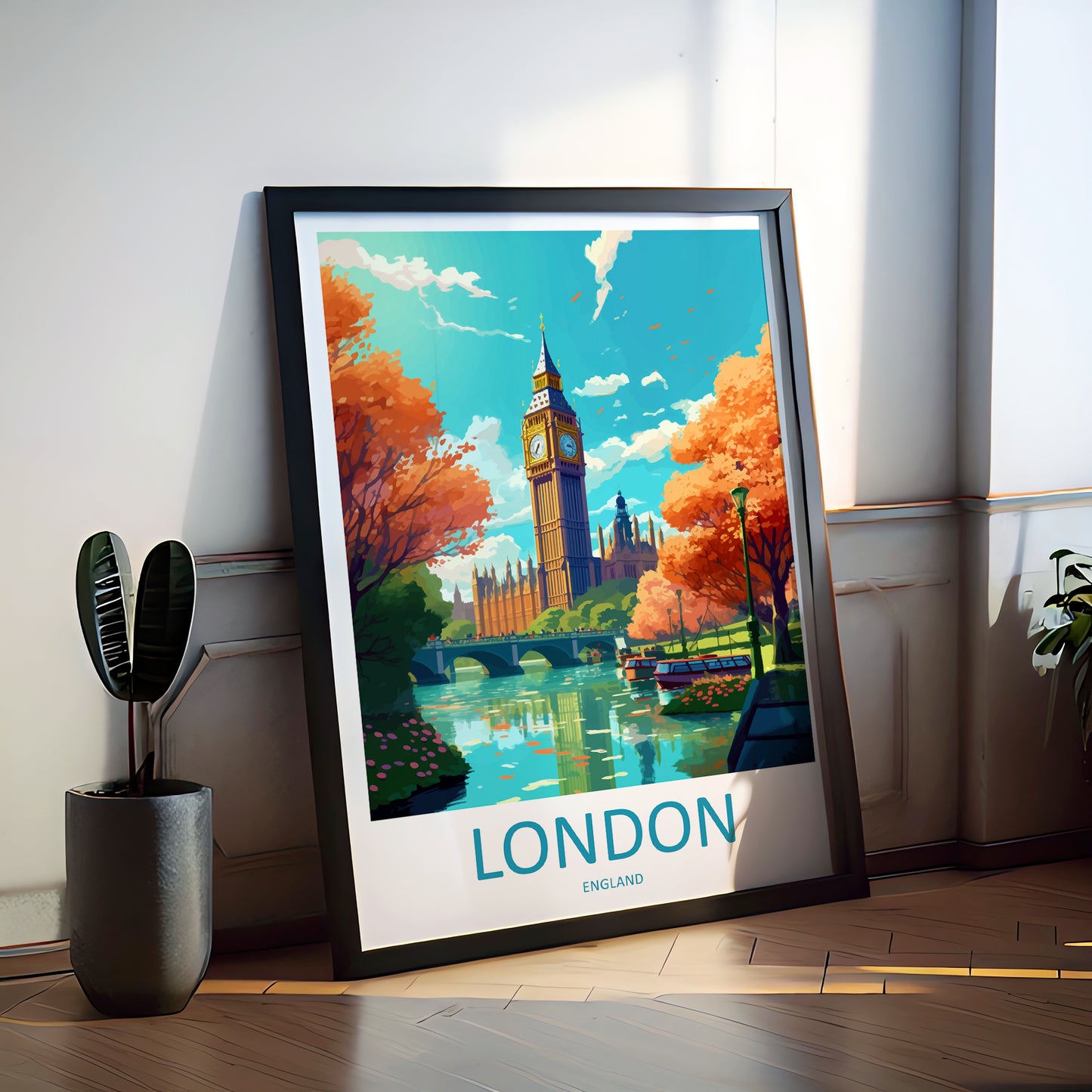 London City England Travel Poster