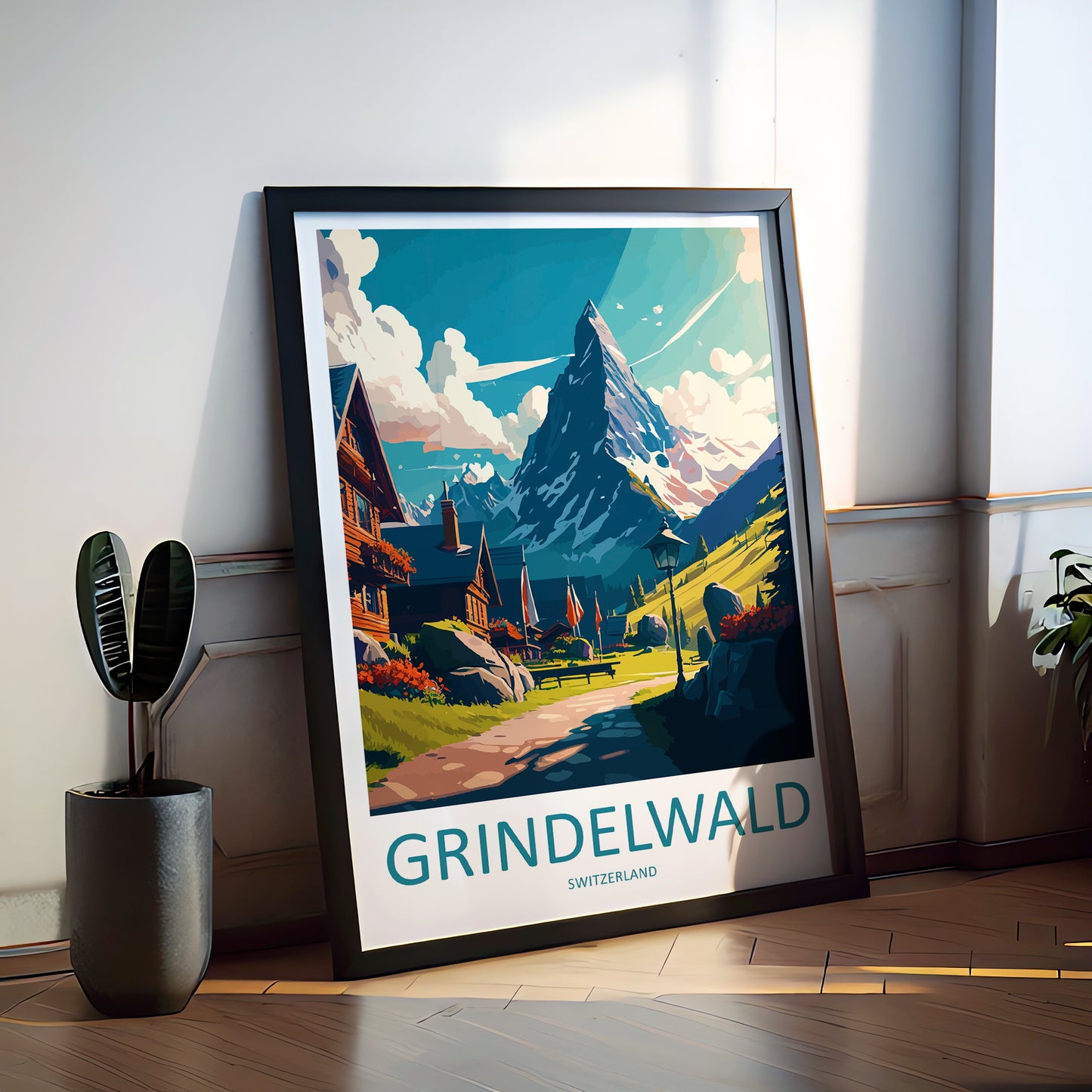 Grindelwald Switzerland Travel Poster