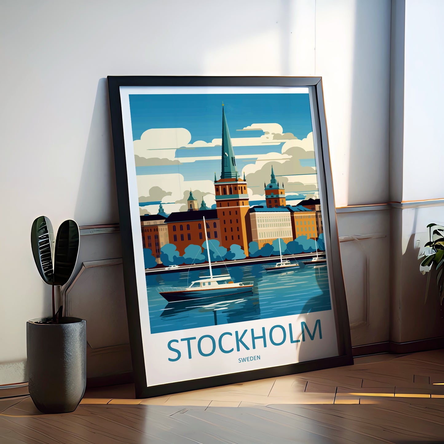 Stockholm Sweden Travel Poster