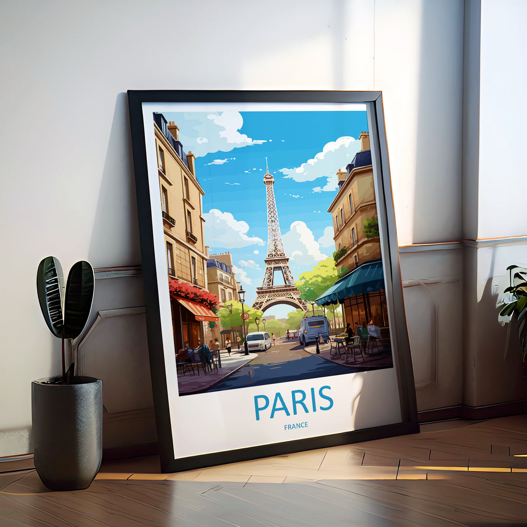 Paris France Travel Poster