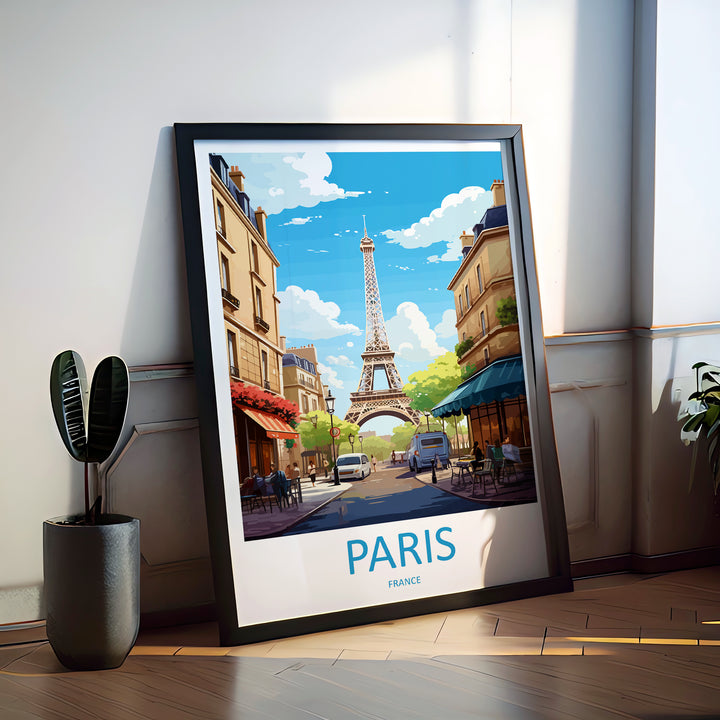 Paris France Travel Poster