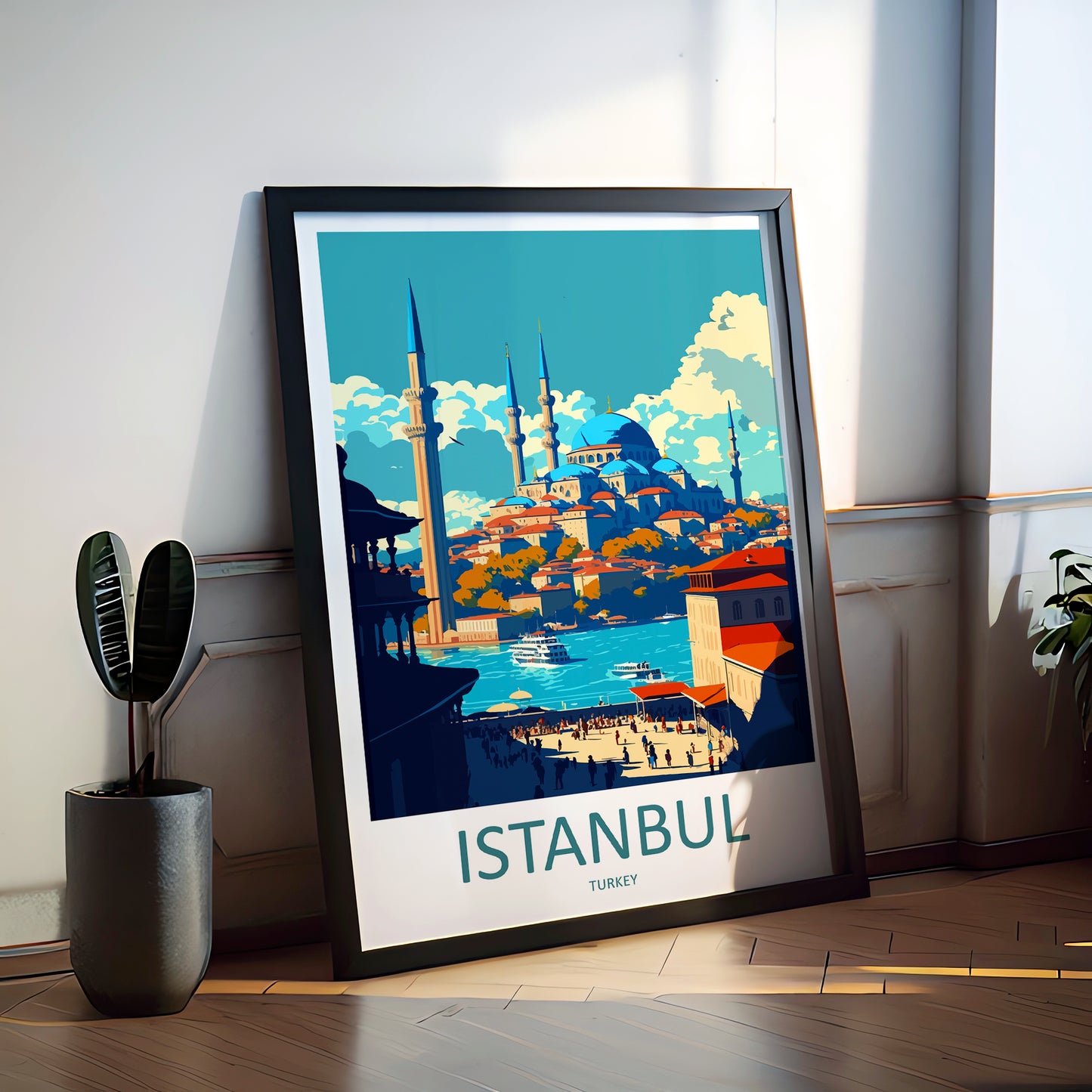 Istanbul Turkey Travel Poster