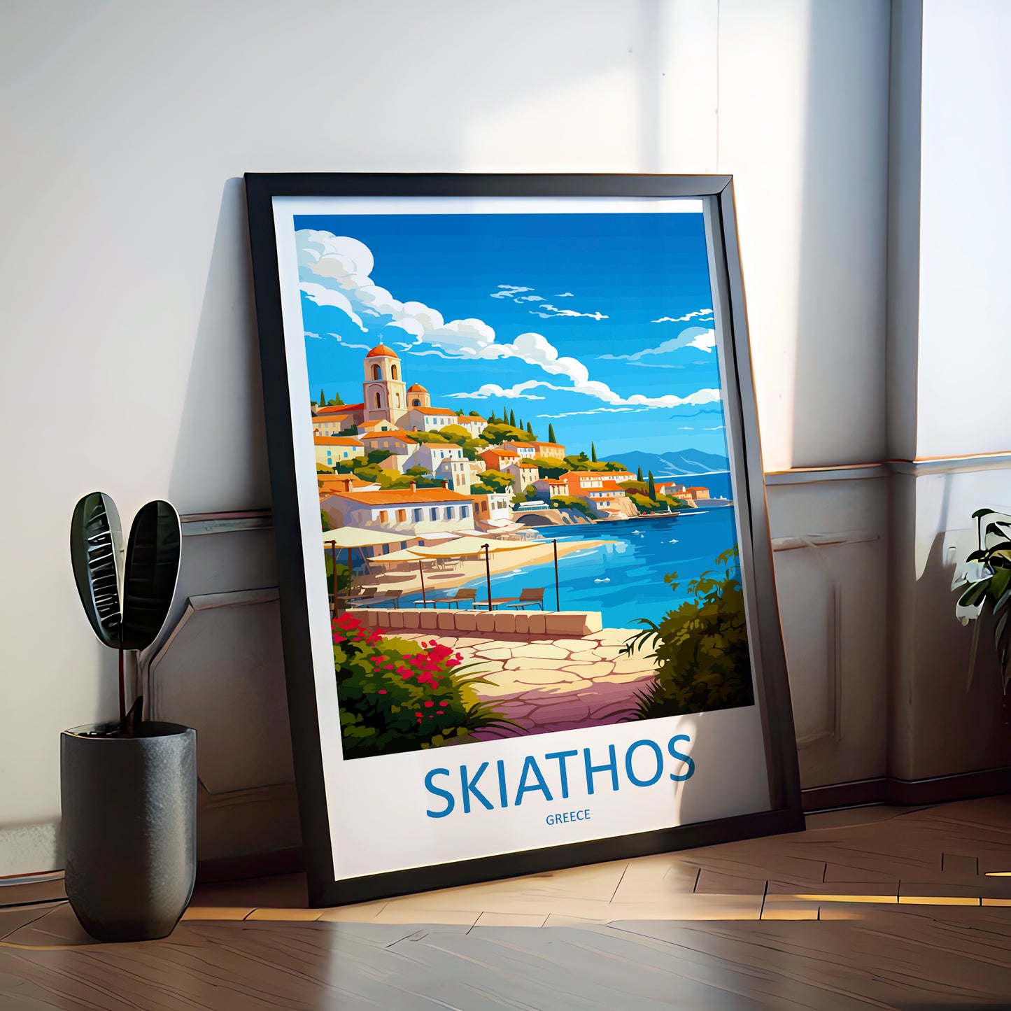 Skiathos Greece Travel Poster