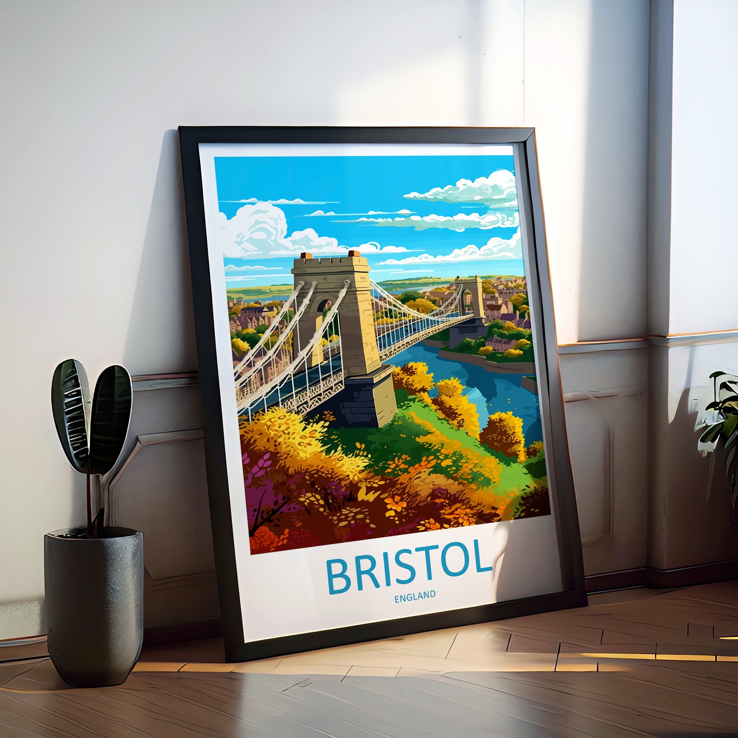 Bristol City England Travel Poster