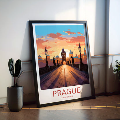 Prague Czech Republic Travel Poster