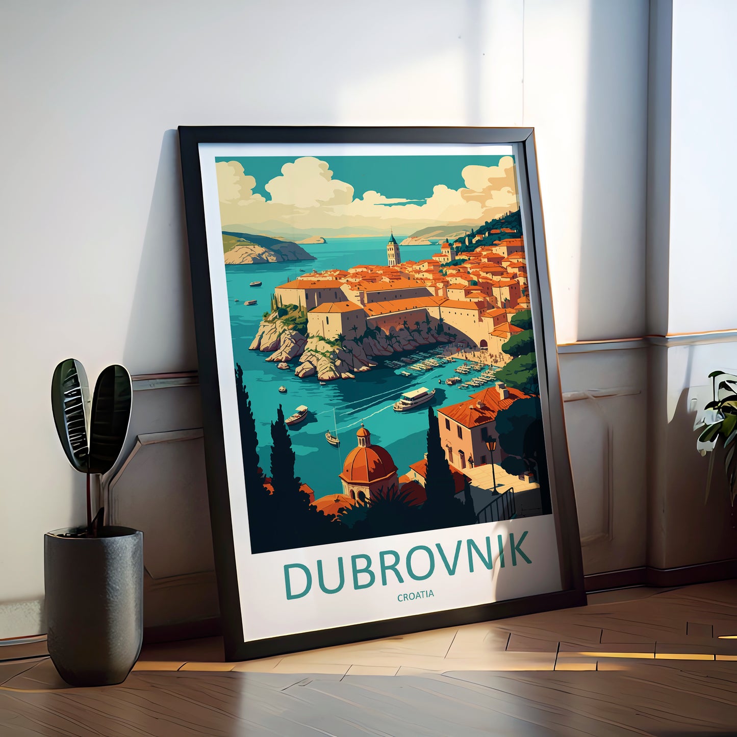 Dubrovnik Croatia Travel Poster