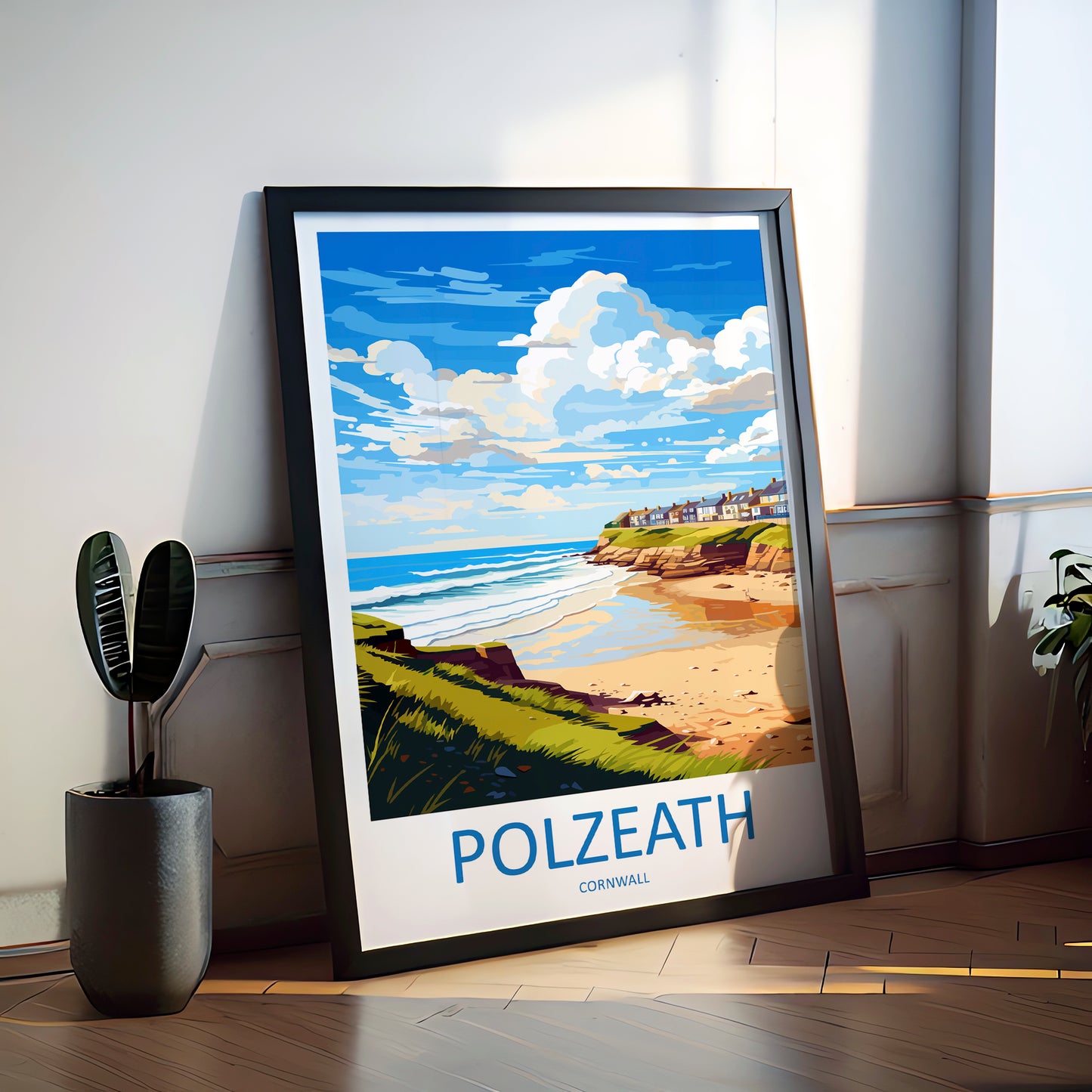 Polzeath England Travel Poster