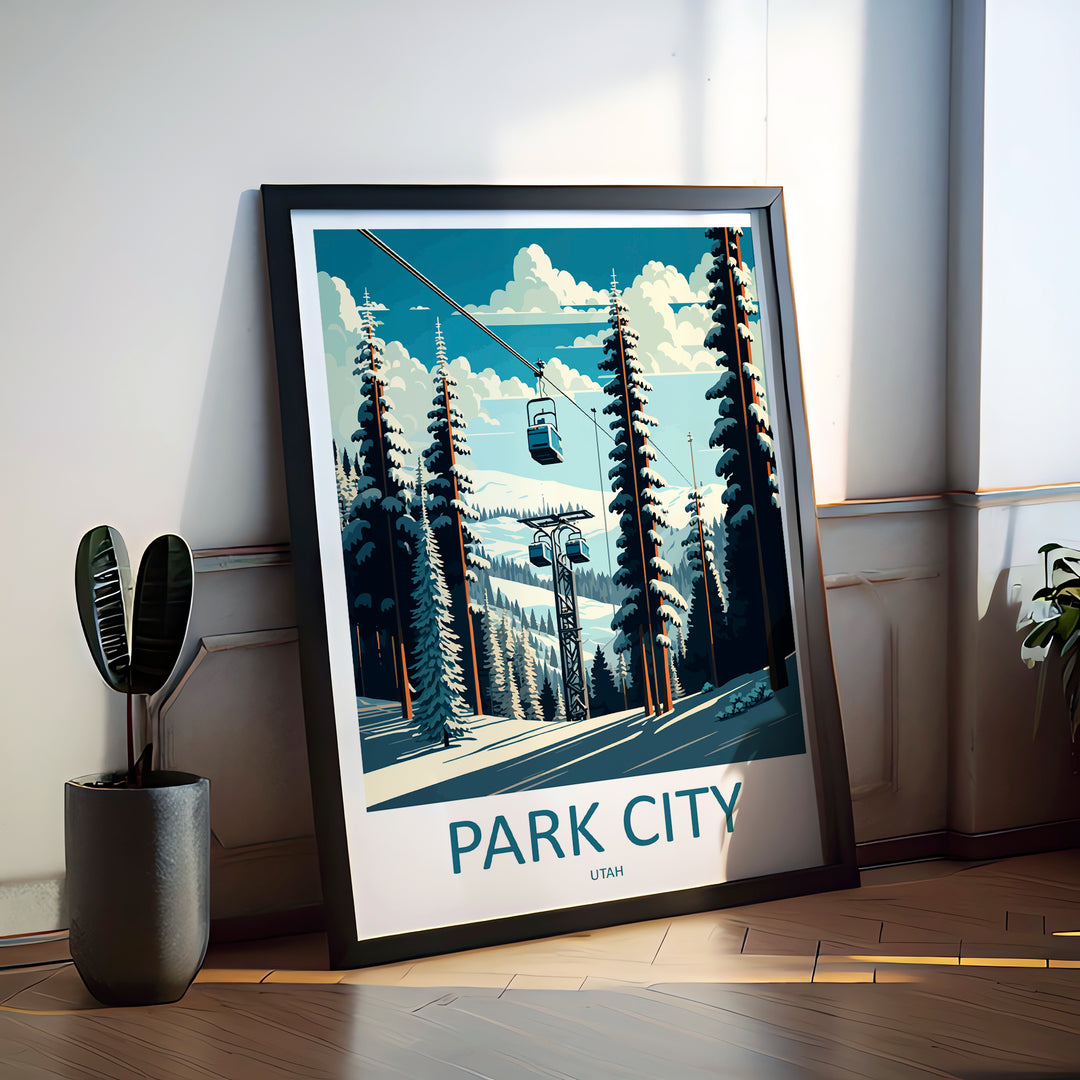 Park City USA Travel Poster