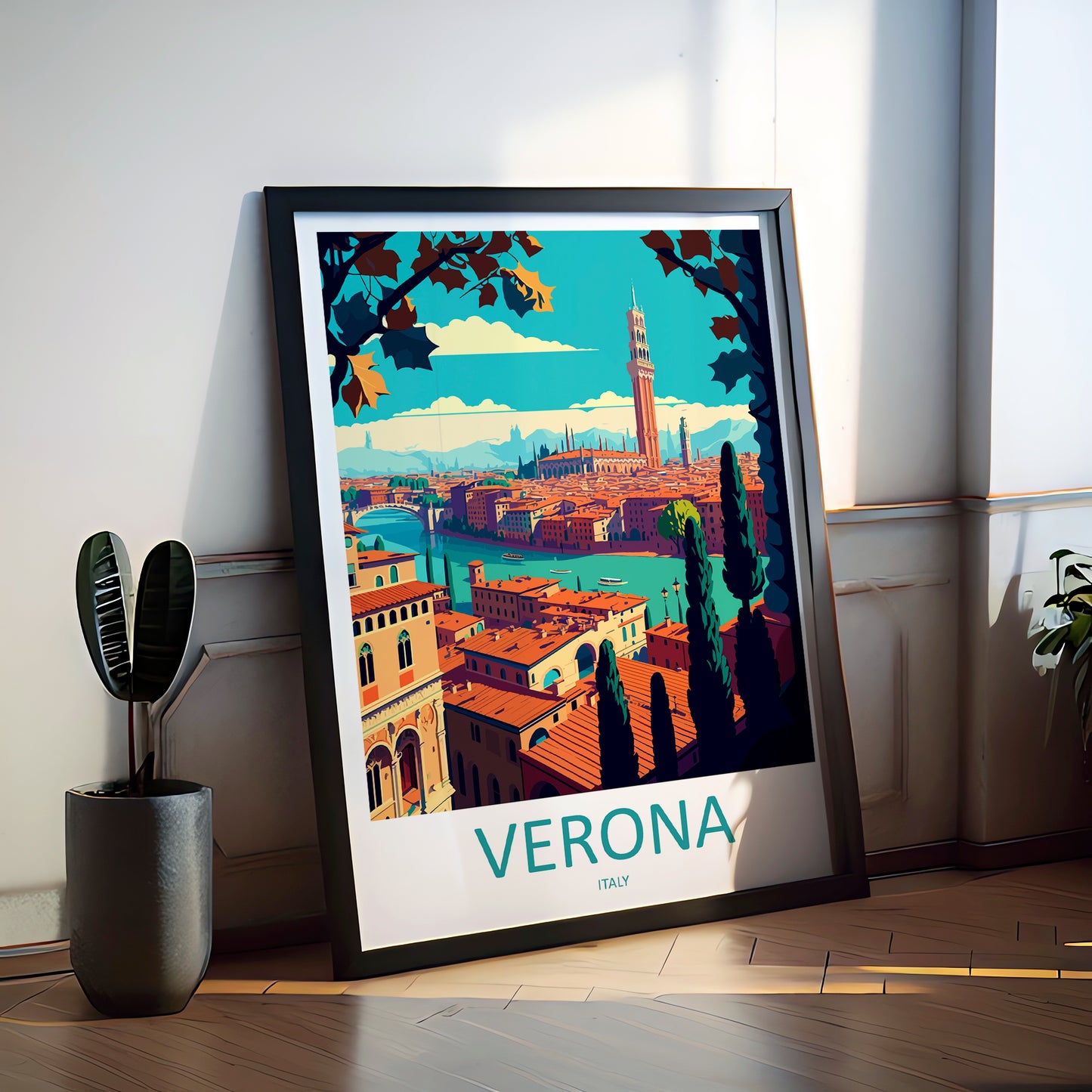 Verona Italy Travel Poster