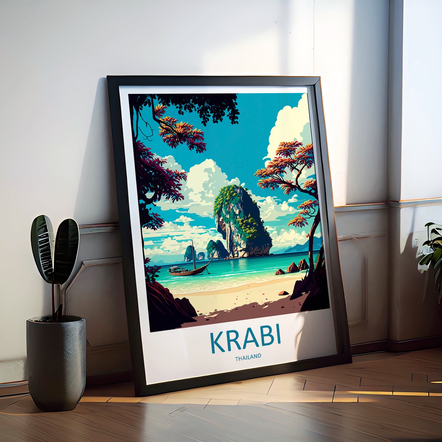 Krabi Thailand Travel Poster