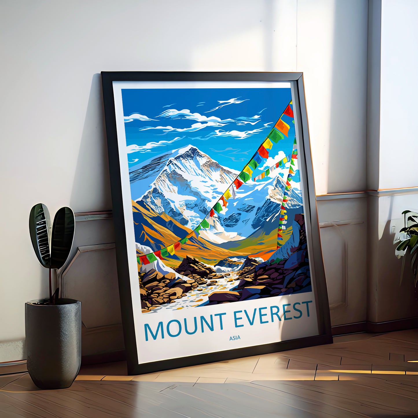 Mount Everest China Travel Poster