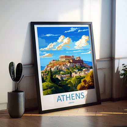 Athens Greece Travel Poster